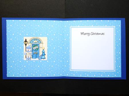 Singing Snowman Christmas Door Matching Square Insert by S.Elisabet Osborn Wright