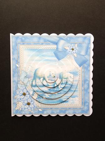 Iced Blue Polar Bears Christmas by S.Elisabet Osborn Wright