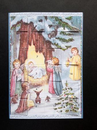 Baby in the Crib Advent Calendar by S.Elisabet Osborn Wright
