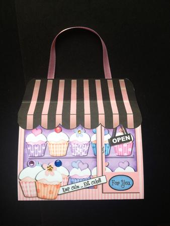 3D Little Cupcake Shop Treat or Favour Box Mini Kit by S.Elisabet Osborn Wright