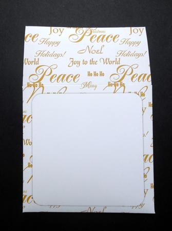 Christmas Script 5x5 Envelope by S.Elisabet Osborn Wright