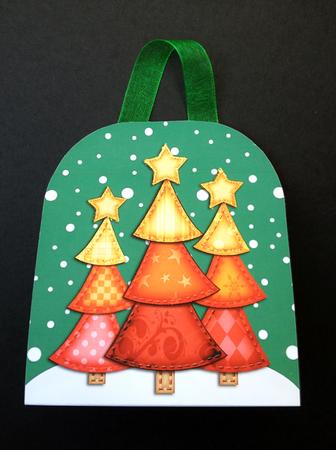 3D Xmas Trees Treat or Favour Box Mini Kit by S.Elisabet Osborn Wright