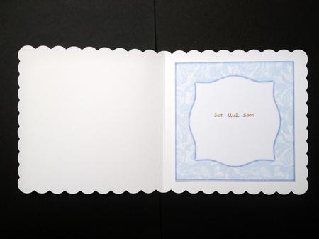 Vintage Rose 8x8 Blank Card Front - Subtle Shade by S.Elisabet Osborn Wright