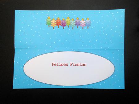Multicoloured Christmas Trees Large Dl Insert 2 by S.Elisabet Osborn Wright