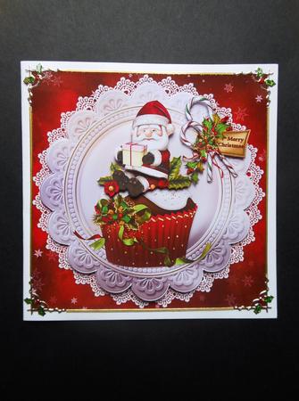 Santa Has a Cupcake for You Quick Card by S.Elisabet Osborn Wright