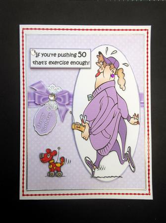 Tess is Pushing 50 Quick Card by S.Elisabet Osborn Wright