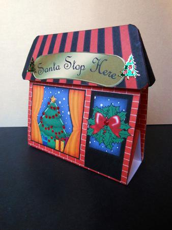 3D Little Christmas Tree Shop Gift Card Holder by S.Elisabet Osborn Wright
