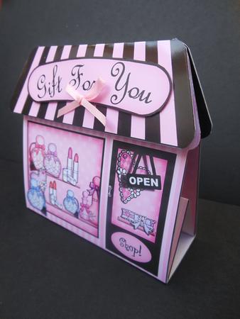 3D Pamper Yourself Shop Gift Card Holder by S.Elisabet Osborn Wright