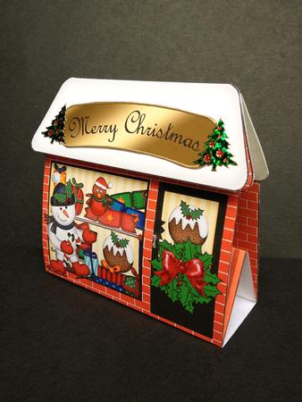3D Little Christmas Shop Gift Card Holder by S.Elisabet Osborn Wright