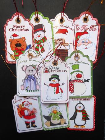 Set of Ten Children's Christmas Tags by S.Elisabet Osborn Wright