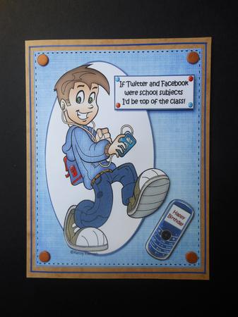 Teen Boy Top of the Class Quick Card by S.Elisabet Osborn Wright