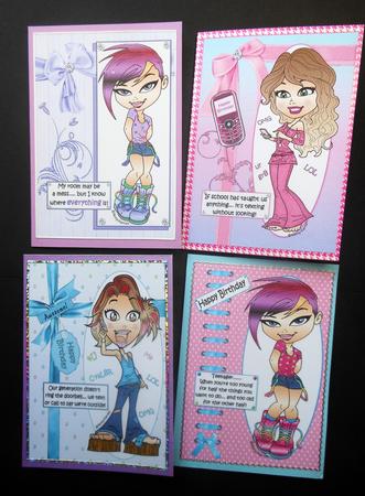 Selection of Four Teen Diva Toppers by S.Elisabet Osborn Wright