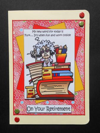 Stella Has a New Word Retirement/birthday Quick Card by S.Elisabet Osborn Wright