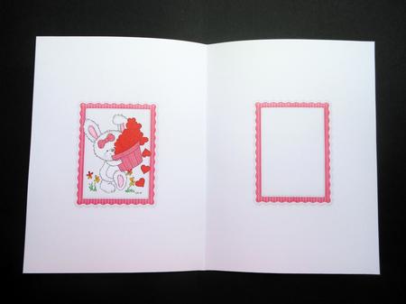 Bunny Be My Valentine in Four Languages Insert by S.Elisabet Osborn Wright