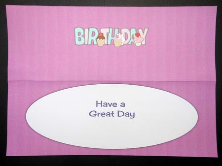 Cupcakes Birthday Large Dl Insert by S.Elisabet Osborn Wright