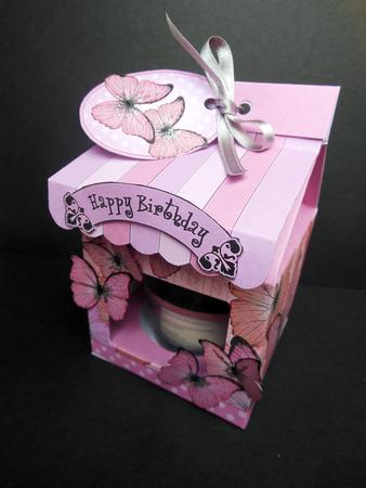 3D Butterflies Milk Carton Cupcake or Treat Box Mini Kit by S.Elisabet Osborn Wright