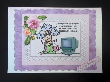 Stella Doesn't Watch Television Ouick Card by S.Elisabet Osborn Wright