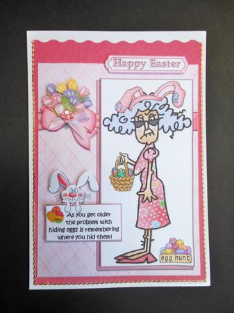 Stella and Her Easter Egg Hunt Quick Card by S.Elisabet Osborn Wright