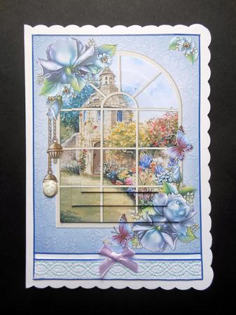 Dovecote Cottage Through the Window Pyramid by S.Elisabet Osborn Wright