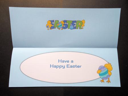 Easter Chicks Large Dl Insert by S.Elisabet Osborn Wright