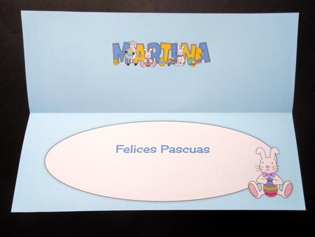 Cute Easter Animals Martina Large Dl Insert by S.Elisabet Osborn Wright