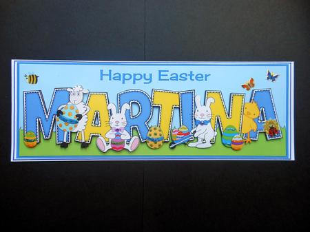 Cute Easter Animals Martina Large Dl by S.Elisabet Osborn Wright