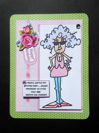 Stella Careful When You Sneeze Quick Card by S.Elisabet Osborn Wright