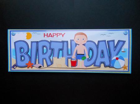 Beach Boy Birthday Large Dl by S.Elisabet Osborn Wright