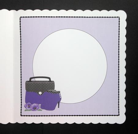 Handbag, Boots & Purple Poppies Mini Kit Insert by S.Elisabet Osborn Wright