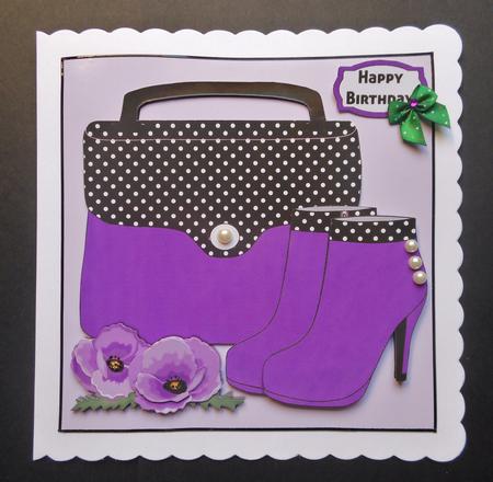 Handbag, Boots & Purple Poppies Mini Kit by S.Elisabet Osborn Wright