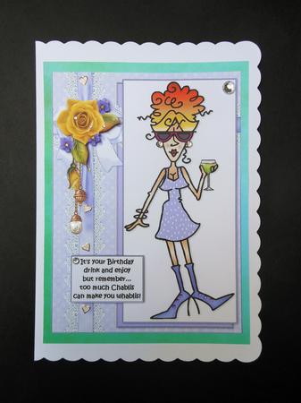 Rita Enjoy Your Birthday Quick Card by S.Elisabet Osborn Wright