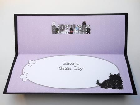 Jazz and Friends Birthday Large Dl Insert by S.Elisabet Osborn Wright
