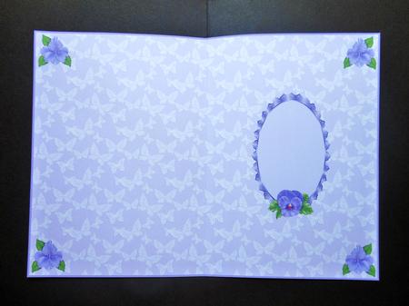 Pretty Pastel Purple Blank Insert by S.Elisabet Osborn Wright