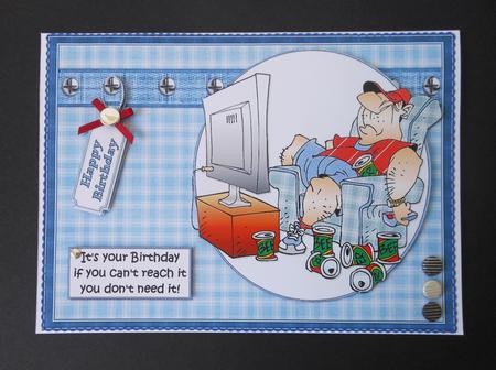 Birthday Advice for the Men Quick Card by S.Elisabet Osborn Wright