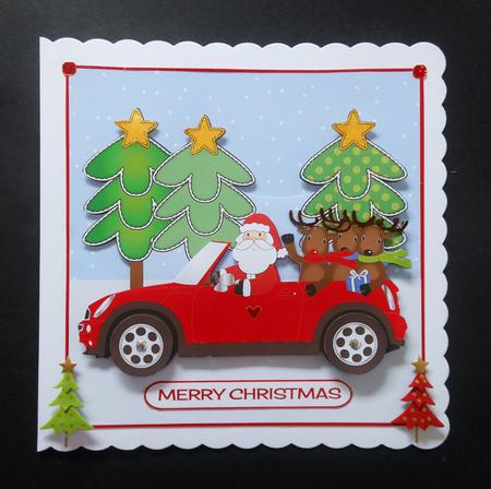 Santa's Mini Car Mini Kit by S.Elisabet Osborn Wright