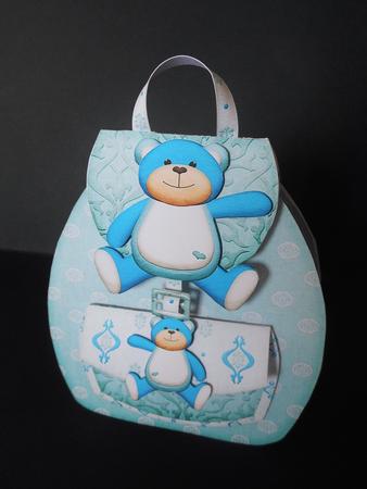 Backpack Card Teddy by S.Elisabet Osborn Wright