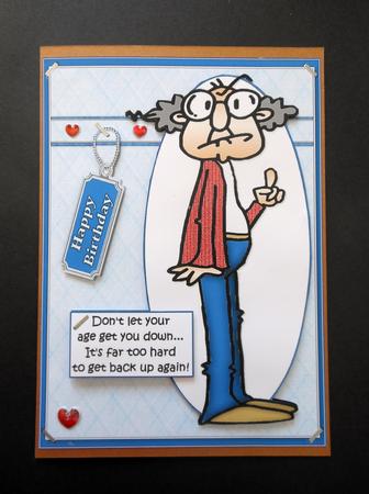 Gus Don't Let Your Age Get You Down Quick Card by S.Elisabet Osborn Wright