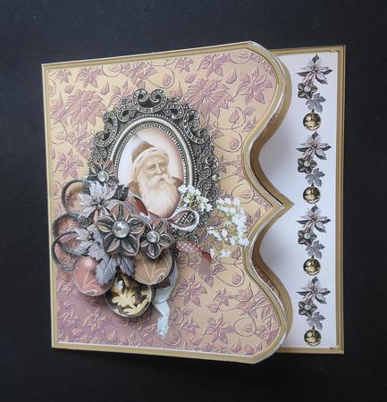 Vintage Santa Claus Offset Bracket Card Mini Kit by S.Elisabet Osborn Wright