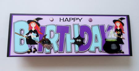 Witches Birthday Large Dl by S.Elisabet Osborn Wright