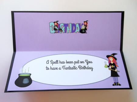 Witches Birthday Large Dl Insert by S.Elisabet Osborn Wright