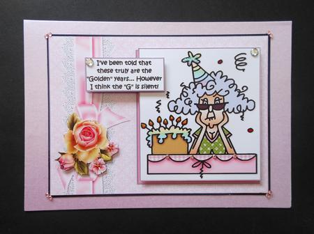 Stella in Her Golden Years Quick Card by S.Elisabet Osborn Wright