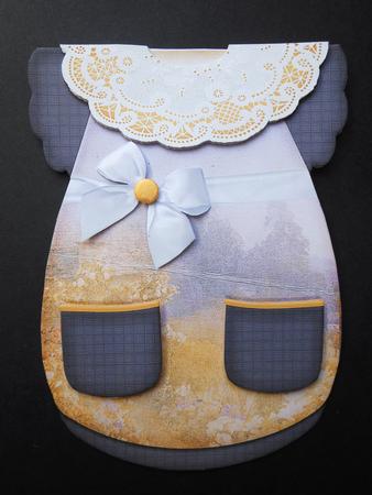New Size Dress Shape Card Birthday 1 by S.Elisabet Osborn Wright