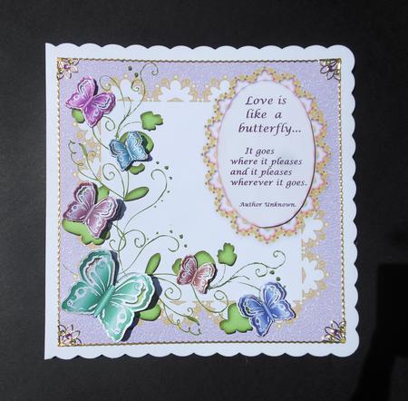 7x7 Blank Topper with Butterflies 1 by S.Elisabet Osborn Wright