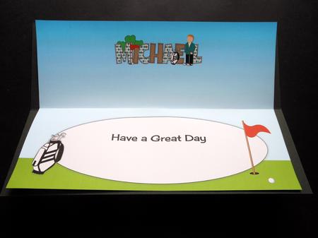 Golf Champion Michael Large Dl Insert by S.Elisabet Osborn Wright