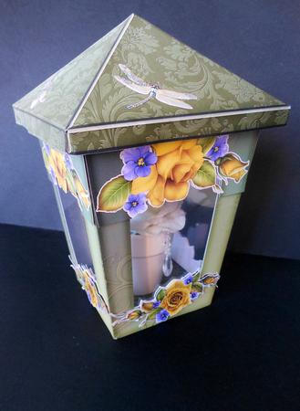 3D Lantern Yellow Rose by S.Elisabet Osborn Wright