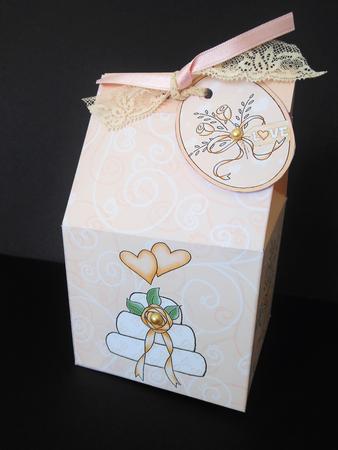 3D Wedding Day Milk Carton Money or Treat Box Mini Kit by S.Elisabet Osborn Wright