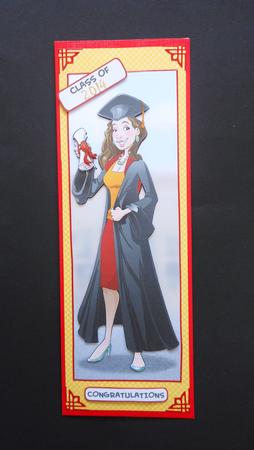 Graduation Lady (brown Hair) Large Dl by S.Elisabet Osborn Wright