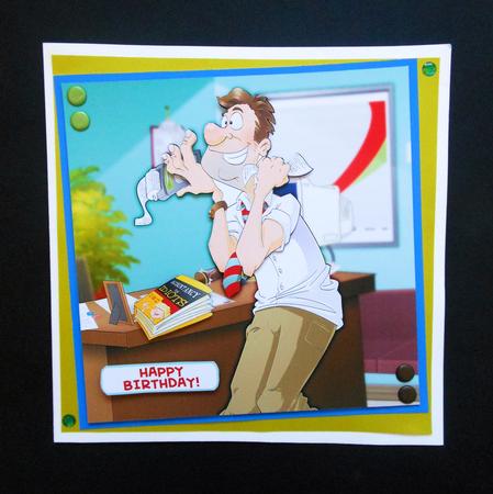 Accountant Dude 8x8 Quick Card by S.Elisabet Osborn Wright