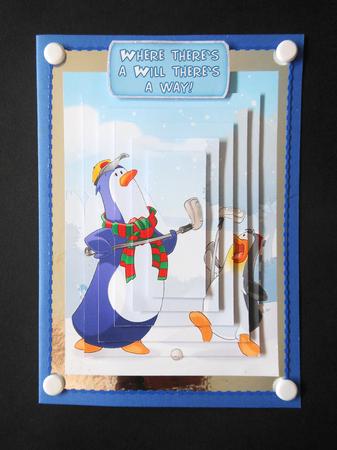 Penguin Golf Pyramid by S.Elisabet Osborn Wright
