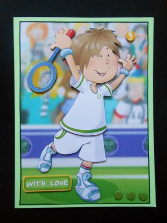 Mini Dude Tennis Star by S.Elisabet Osborn Wright